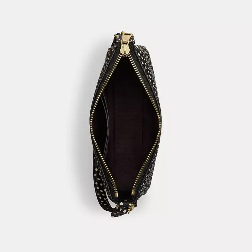 New! ⚜️ Coach Nolita 19 In Black and White Polka Dot Mini Bag ☪ - Picture 3 of 8